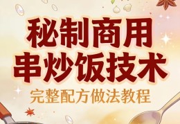 【免费分享】网串炒饭配方制作技术教程商用摆摊小吃